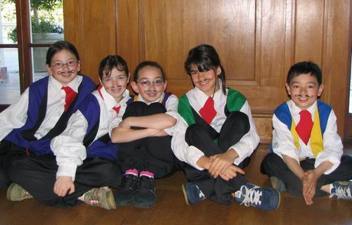 Kids in full costume for one of Montalvo's theatre camps
